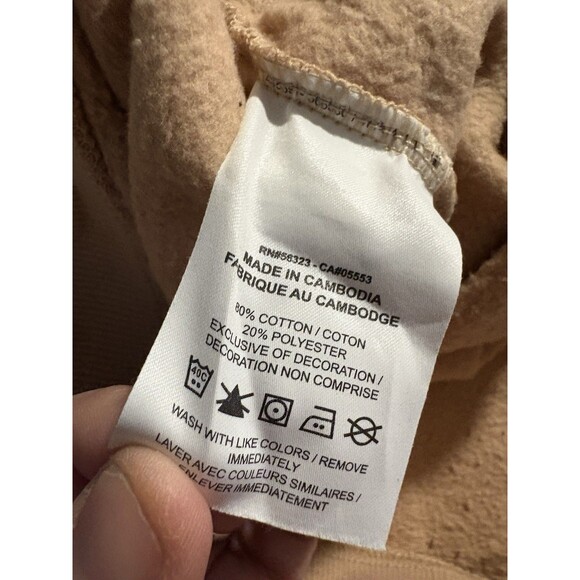 Nike Sportswear Club Sweatpants Women 2XL Camel Fleece Joggers Pull-On Waist - Picture 7 of 7